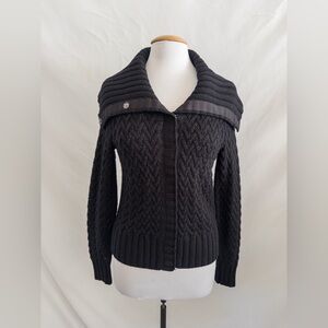 Banana Republic 100% Merino Wool Cable Knit Shawl Collar Cardigan Medium